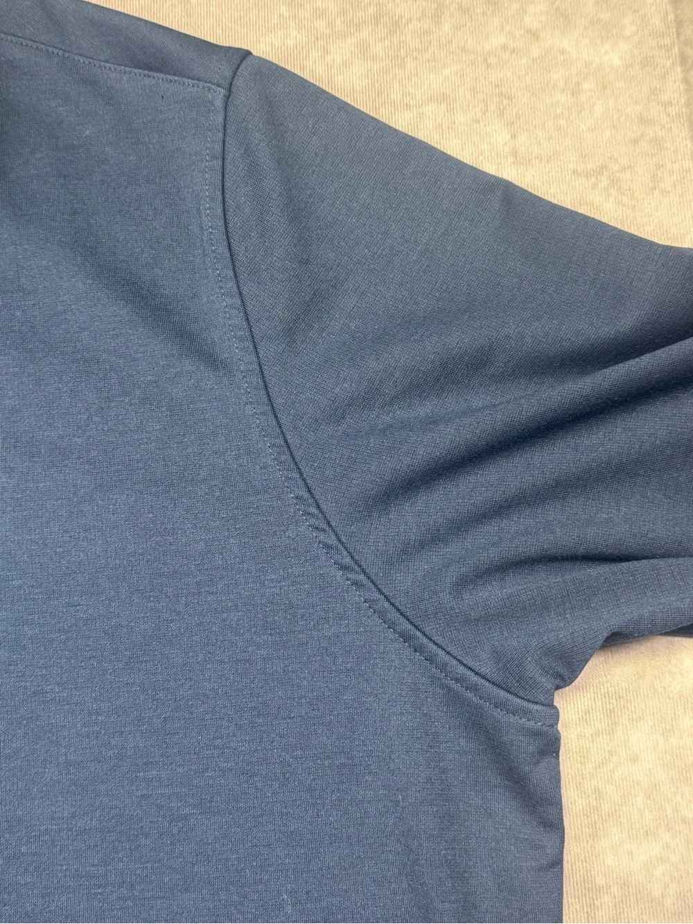 adidas Navy and Gray Pebble Beach Quarter-Zip Pullover Sweater - XL